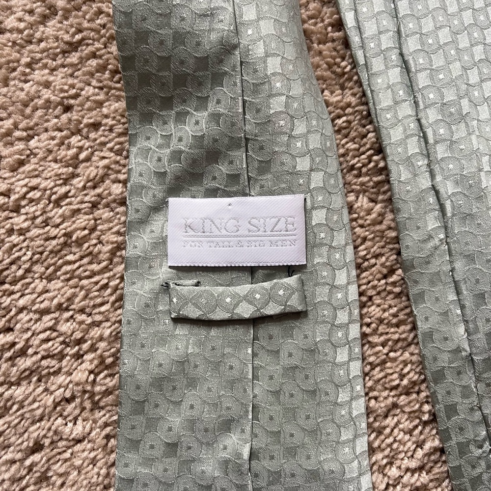 Mint Green 100% Sill Kings Size Tie - Picture 6 of 9